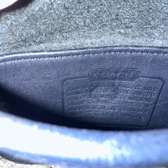 Vintage Coach Everett Bag Crossbody Black Leather Purse #9934 Mini Tra - Picture 5 of 7